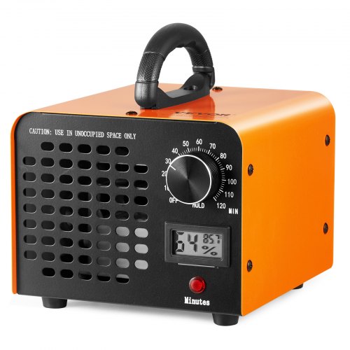 

VEVOR Générateur d'Ozone Purificateur d'Air 12000 mg/h Générateur O3 pour Éliminer les Odeurs Commercial Industriel 90 W Grande Capacité Minuterie 0-120 min pour Chambres Voitures Animaux Domestiques