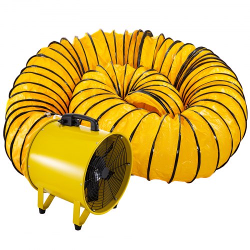 Ventilateur De Cylindre Ventilateur Portable 1100w + Tuyau De Ventilateur 10m
