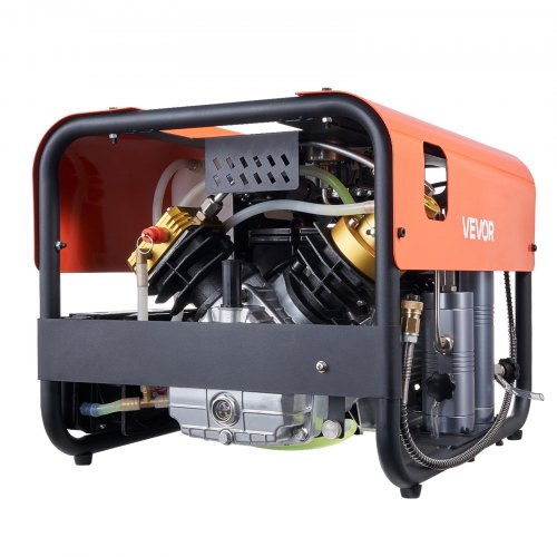 

VEVOR Compresseur d'Air PCP 30 MPa Double Cylindre Arrêt Automatique, Système de Refroidissement par Eau, Ventilateur Intégré, pour Bouteille de Plongée Sous-marine, Paintball, Carabine à Air Comprimé
