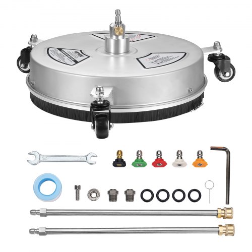 VEVOR Nettoyeur de Surface pour Nettoyeur Haute Pression 380 mm Accessoire Nettoyeur de Sol sur Roue