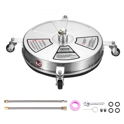 VEVOR Nettoyeur de Surface pour Nettoyeur Haute Pression 457,2 mm Accessoire Nettoyeur de Sol sur Ro