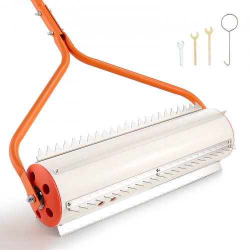 

VEVOR Rouleau Désherbeur Aquatique 5,49 m, Outil Coupe Herbes pour Étang et Lac, Élimination des Herbes Racines et Vase, 6 Lames Dentées en Acier Inoxydable, Manche Réglable en 5 Sections en Aluminium