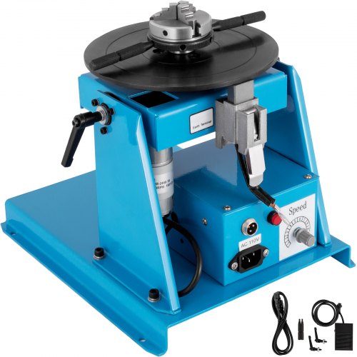 VEVOR Plaque Tournante de Soudage 5 kg/10 kg, 0-90° Positionneur Rotatif de Soudage, 2-20rpm Positionneur de Table Tournant pour Soudure Manuelle, la Coupe, le Meulage, l'Assemblage, les Essais