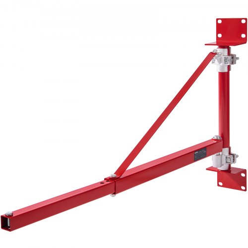 

VEVOR Bras de support de palan électrique, capacité de charge 600 kg, bras pivotant de support palan avec poteau, cadre de palan acier, bras de levage de palan d'échafaudage 180° pour atelier, garage