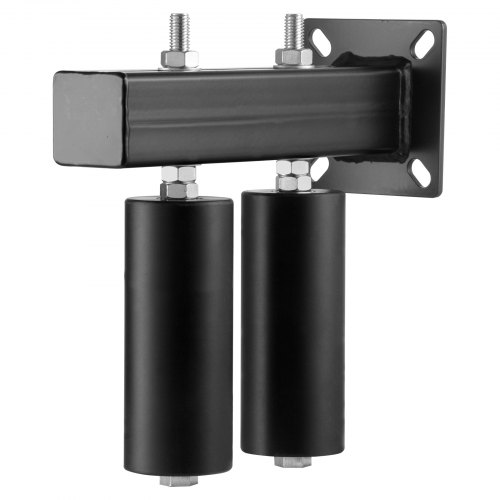

VEVOR Kit Portail Coulissant, Quincaillerie Porte Roulante avec Support Forme T, Rouleaux Guidage de Portail Coulissant Robustes Réglables Universels, pour Portails Coulissants, Portes Roulantes, Noir