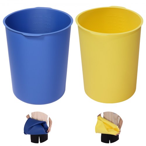 

VEVOR Doublure de Seau de Mélange Béton, 18,9 L, Revêtement de Seau Silicone Réutilisable Lot de 2, avec Mesures Graduées, Poignées Intégrées, pour Mélanges de Peinture, Époxy, Mortier, Mortier-colle