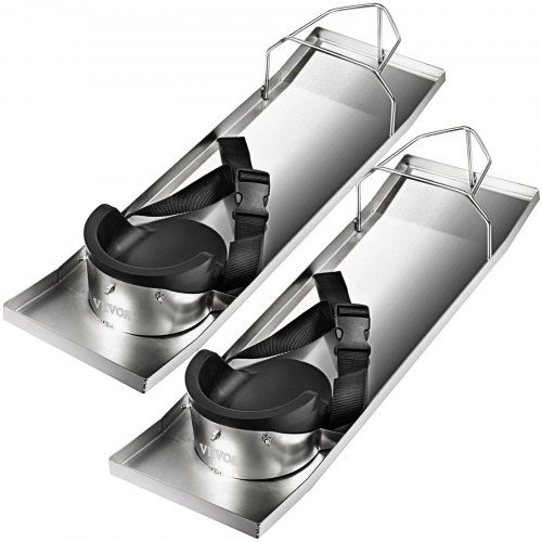 VEVOR Ciment Mortier Planche à Genoux Béton 70 x 20 cm 1 Paire avec Coussinets, Protège Genoux de Béton Léger, Repose-Genoux en Acier Inoxydable, Genouillère Coulissante en Béton Finition