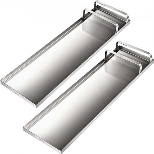 VEVOR Planche à Genoux Béton 70x20 cm 1 Paire, Protège Genoux de Béton Léger, Repose-Genoux en Acier Inoxydable, Protège-Genoux Coulissant, Genouillère Coulissante en Béton Outil de Finition Lissage