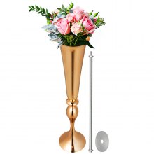 11 Pièce Vase Doré à Fleur Pour Mariage 57cm Support à Fleurs Style Classique