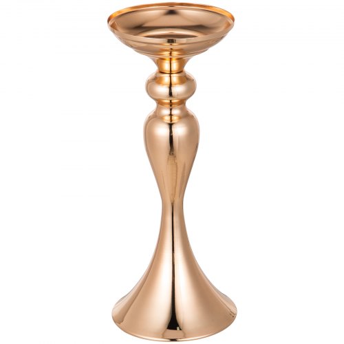 11 Pièces Vase Doré à Fleur Bougeoir Flambeau Pour Mariage Fête Déco Métal 32cm