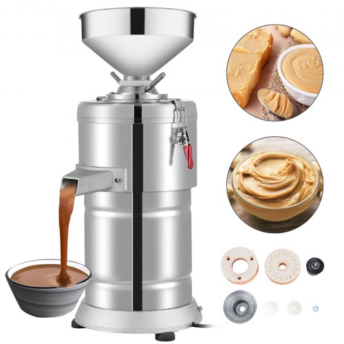 Vevor Machine à Beurre De Cacahuète 15 Kg/h 1100 W Moulin électrique D'arachide