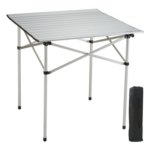 VEVOR Table de Camping 70,5 x 70 x 70 cm Charge 30 kg Table Extérieur Pliante Portable Légère Platea