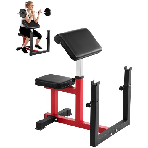 

VEVOR Banc à Biceps Pupitre à Biceps Réglable pour Musculation Gym Domicile