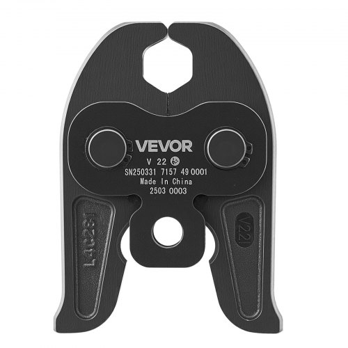 

VEVOR Mâchoire de Sertissage 22 mm Mâchoire à Sertir pour Tuyaux en Acier Inoxydable Type V, Mâchoires en Acier Cémenté de Haute Résistance, Compatibles avec Outils de Sertissage Électriques Standard