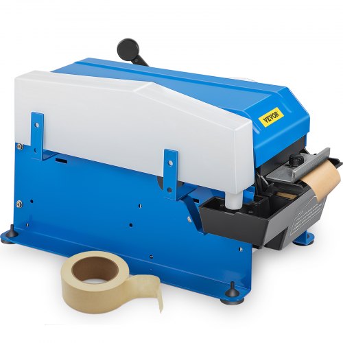 VEVOR Dévidoir de Ruban Adhésif Gommé Réglable Max. 100x10 cm Distributeur Manuel Bande Gommée en Acier au Carbone Humecteur pour Bande Gommée Ajout Automatique d'Eau Emballage Carton Bureau Atelier