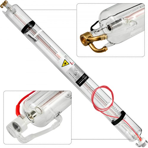 VEVOR Tube Laser CO2 80W Tube Laser en Verre de 1230 mm de Long pour la Découpe Laser, le Marquage L
