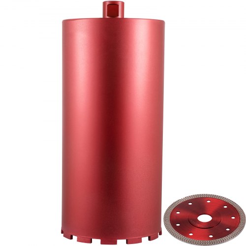 VEVOR Couronne Diamant pour Carotteuse 203mm, Couronne Diamantée de Forage avec Lame de Scie Filetage Universel, Carottage à Sec/Humide Trépan Diamant, Foret Perceuse pour Perçage Béton Brique Marbre