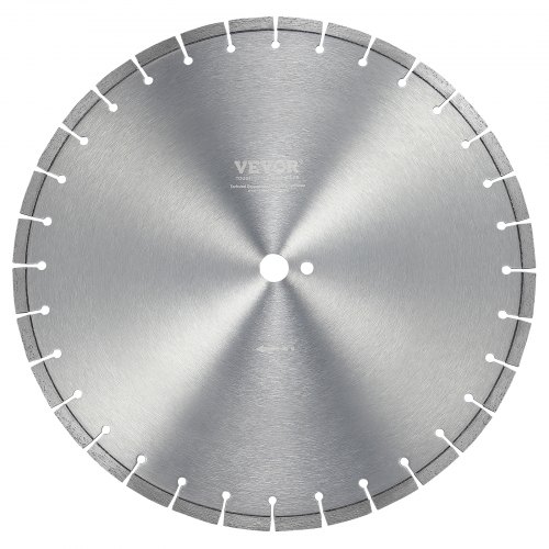 

VEVOR Disque à Tronçonner Diamanté 450 mm, Disque Diamant Humide ou Sèche, Lame de Scie à Béton avec Dents Plates de 12 mm, Diamètre du Trou Central Universel 25,4 mm, pour Béton, Carrelage, Brique