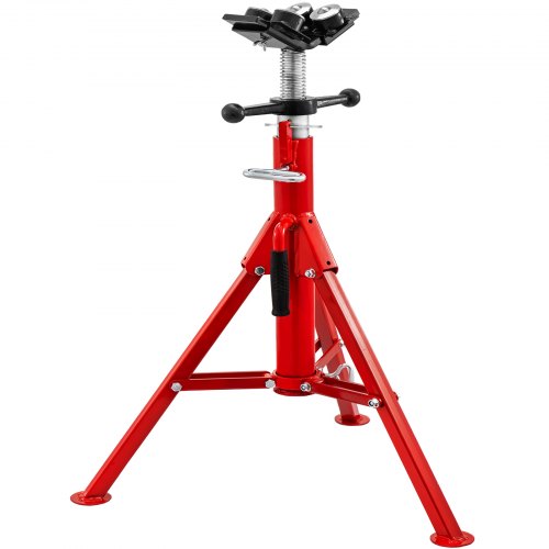 VEVOR Support de Tuyau Douille avec tête en V de 28 po à 51.5 po de type 1107A à transfert à 4 billes et pieds repliables 4500LB Hauteur ajustable