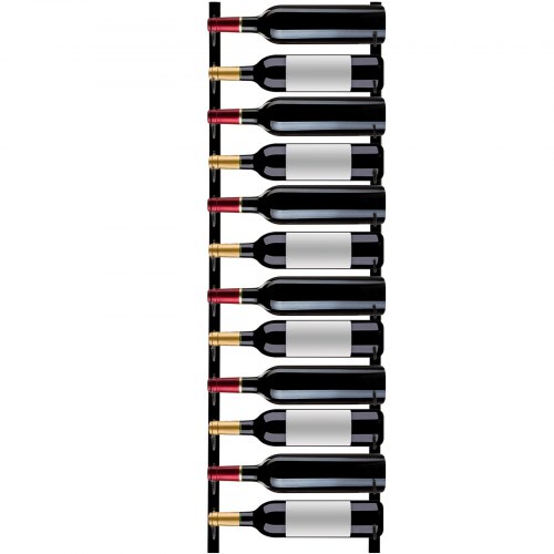 Vevor étagère Vin Mur Porte Bouteille Vertical Métallique Support 12 Bouteilles