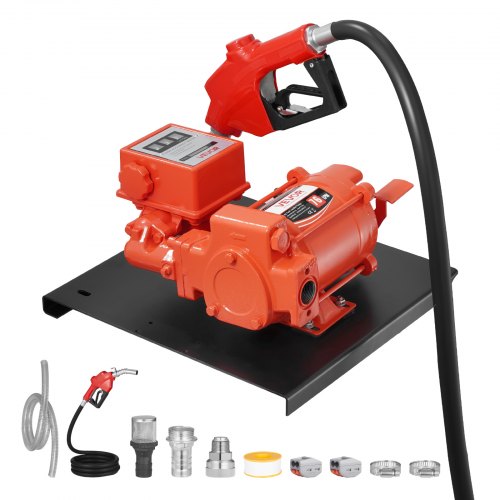 

VEVOR Pompe Transfert Carburant 230 V CA Pompe Transfert Diesel Électrique 76 L/min, avec Débitmètre, Pistolet Carburant Arrêt Auto, Tuyau de Refoulement, pour Essence, Kérosène, Biodiesel, Éthanol