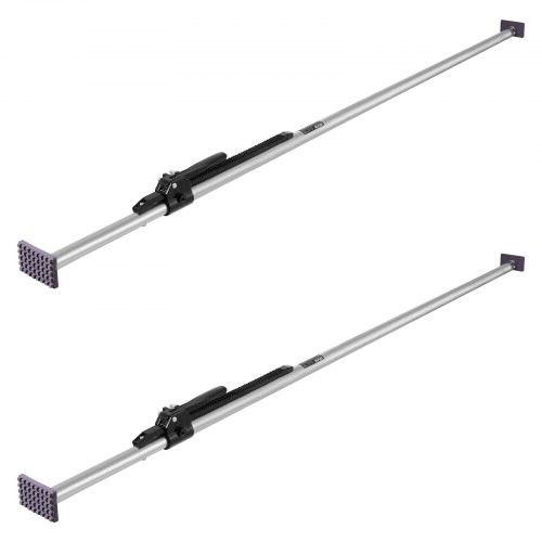

VEVOR Barre de chargement à cliquet réglable de 226 à 264 cm, stabilisateur de chargement en acier robuste avec patins antidérapants, barre de verrouillage de charge télescopique pour camion, 2 pièces