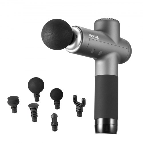 

VEVOR Pistolet de massage musculaire, 8 vitesses, appareil de massage tissus profonds à percussion pour athlètes, masseur de muscles à 6 têtes portatif pour soulager la douleur, relaxation musculaire