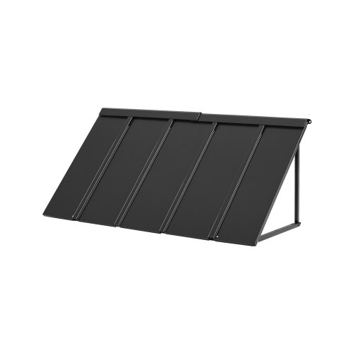 

VEVOR Auvent de Porte d'Entrée 143x61 cm Marquise de Porte Extérieure Métal, Cadre Acier, Abri de Protection Contre Pluie, Neige, Soleil, Auvent pour Portes d'Entrée, Fenêtres de Porches, de Balcons