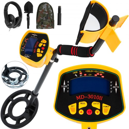 Détecteur De Métaux Détecteur D'or +ecran Lcd +casque +pelle Imperméable Hd