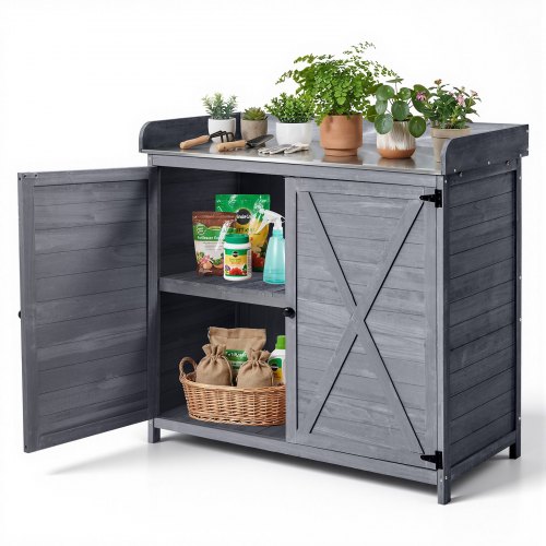 VEVOR Table de Rempotage Double Porte Table de Jardinage 98x48x95 cm
