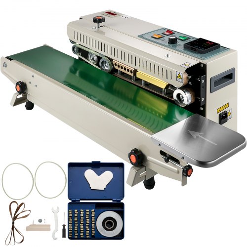 Vevor 700 W Machine Sceller Bande Continue Sac Cachetage Horizontal Automatique