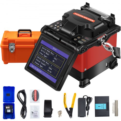 Ftth Fibre Optique Fusion Splicer Cliveuse Lcd écran Scientific Calibrage Auto