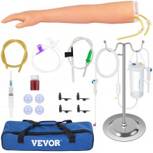 VEVOR Kit Phlébotomie Modèle Bras Ponction Veineuse pour Étudiants Infirmières