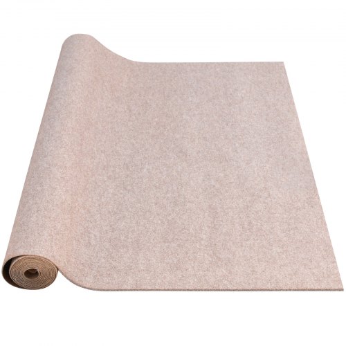 VEVOR Tapis Marin Anti-Glisse d'Extérieur Fibre de Polyester+TPR Marron 7x1.8 m