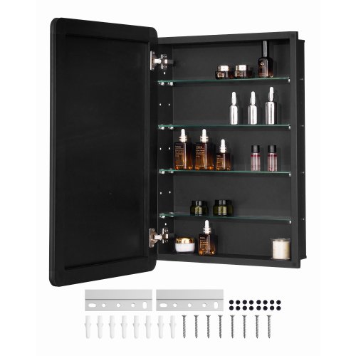 

VEVOR Armoire à pharmacie murale 508 x 762 mm avec miroir et étagères réglables