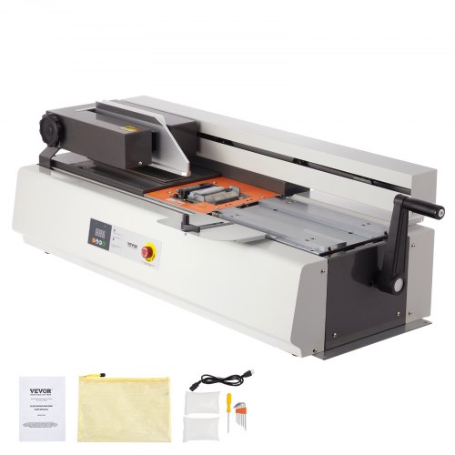 

VEVOR Thermorelieur A3 (Bord Court)/A4/A5 Capacité 400 Feuilles, Relieuse Thermique Épaisseur Maximale de Reliure 40 mm, Machine à Relier Électrique Température 170-200 ℃, pour Documents Bureau