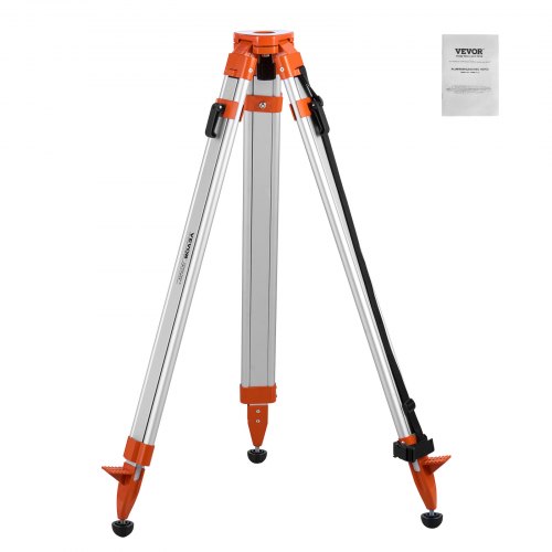 

VEVOR Trépied de Niveau Laser, Filetage 5/8"-11, Trépied d'Arpentage Robuste pour Scanner Niveau Laser de Construction, Réglable en Hauteur 420-1665 mm, Pieds Rétractables, Patins Antidérapants Pro
