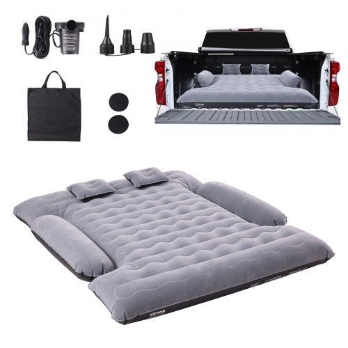 

VEVOR – matelas pneumatique pour lit de camion, lit court pleine grandeur gonflable de 6 à 6,5 pieds avec pompe