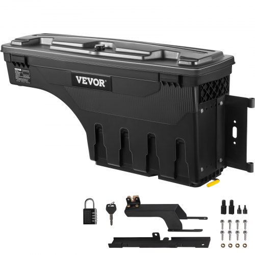 VEVOR Boîte de Rangement pour Lit de Camion 34 kg Ramasseur Arrière Boîte à Outils pour Ranger en AB