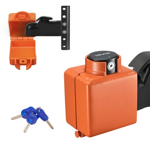 

VEVOR Antivol Attelage Remorque Compatible avec Coupleurs Flux Air Moulé 50,6 mm 58,6 mm, Verrou Attelage Remorque Robuste avec 3 Clés, Verrouillage de Sécurité pour Camping-cars, Remorques, Bateaux