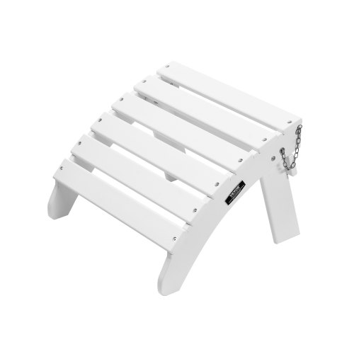 

VEVOR Repose-pieds Pliable Adirondack, 450x500x350 mm, en PEHD, Résistant aux Intempéries pour Chaise Adirondack, Montage Facile, pour Extérieur, Patio, Porche, Piscine, Pelouse, Arrière-cour, Blanc