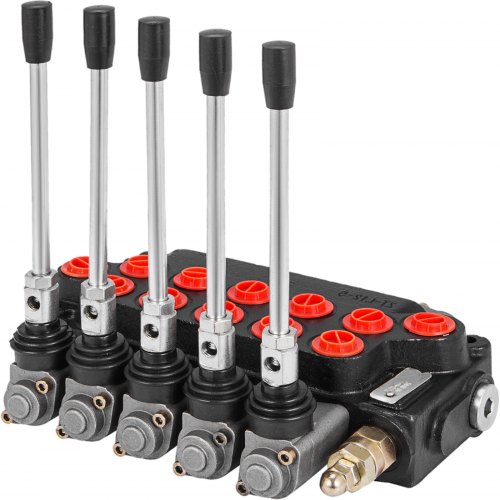 Hydraulique Valve De Commande 5 Spool 11gpm Double Action Durable 40l
