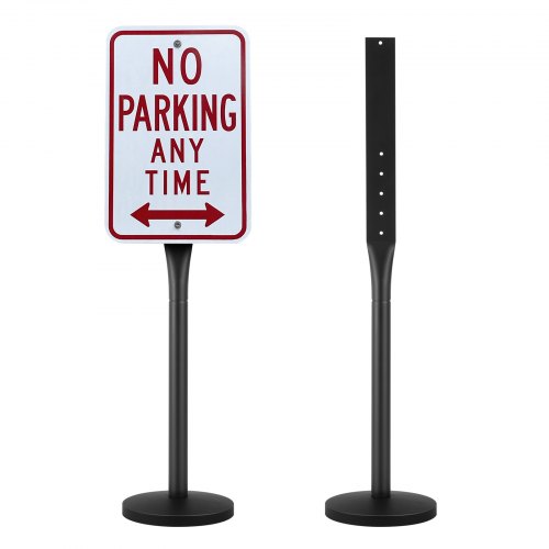 

VEVOR Poteau sur Socle Support Panneau de Signalisation Porte-Affiche 123,5 cm