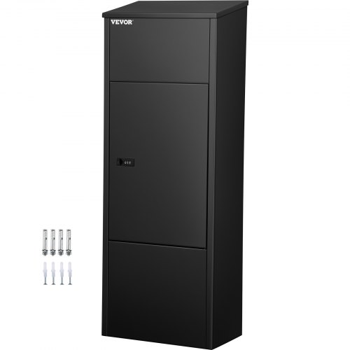 VEVOR Boîte à Colis Verrouillable 38x23x105 cm Boîte aux Lettres Colis Acier Galvanisé 34,3x50 cm Fe