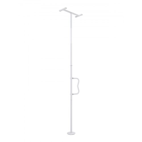 

VEVOR Poteau de Sécurité Sol Plafond, Barre d'Appui de Salle de Bain de Personnes Âgées, Montée sur Tension, avec Poignée Incurvée Antidérapante, Charge 136 kg, pour Plafonds de 2140-3050 mm, Blanc