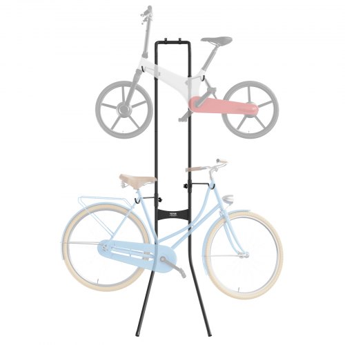 

Support de rangement pour 2 vélos VEVOR, support de vélo vertical autoportant pouvant contenir jusqu'à 90 lb