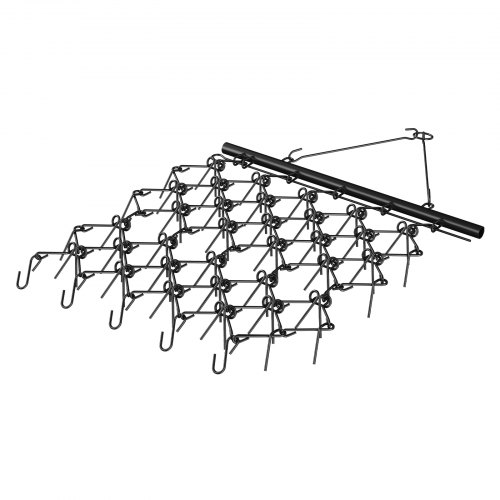 

VEVOR Herse Traînée à Chaîne 2000x1210 mm Niveleur d'Allée avec 69 Dents Tapis de Traînage Nivellement de Paysage Préparation de Gazon Remorquable pour Tracteur, VTT, UTV, Allée Gravier, Ferme, Champ