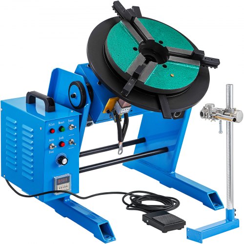100/50kg Positionneur Rotatif De Soudure Table Tournante De Soudage 0-90º 3 Mors