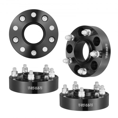 

VEVOR Élargisseur de Voie 4PCs Épaisseur 38 mm, Entretoises de Roue 5 Boulons, Modèles de Boulons 127x140 mm, Alésage 71,5 mm, Compatible avec Jeep Journey, WRANGLER JK JKU, Commander XK, Marquis