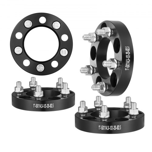 

VEVOR Élargisseur de Voie Entretoises de Roue 4PCs 25 mm 127x114 mm 5 Boulons